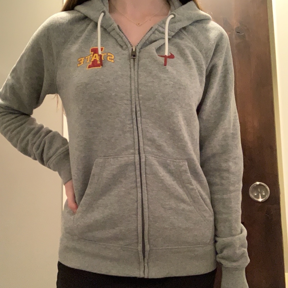 Nike grey Iowa State zip up